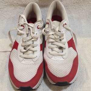 Nike Red and White Men's Sneakers